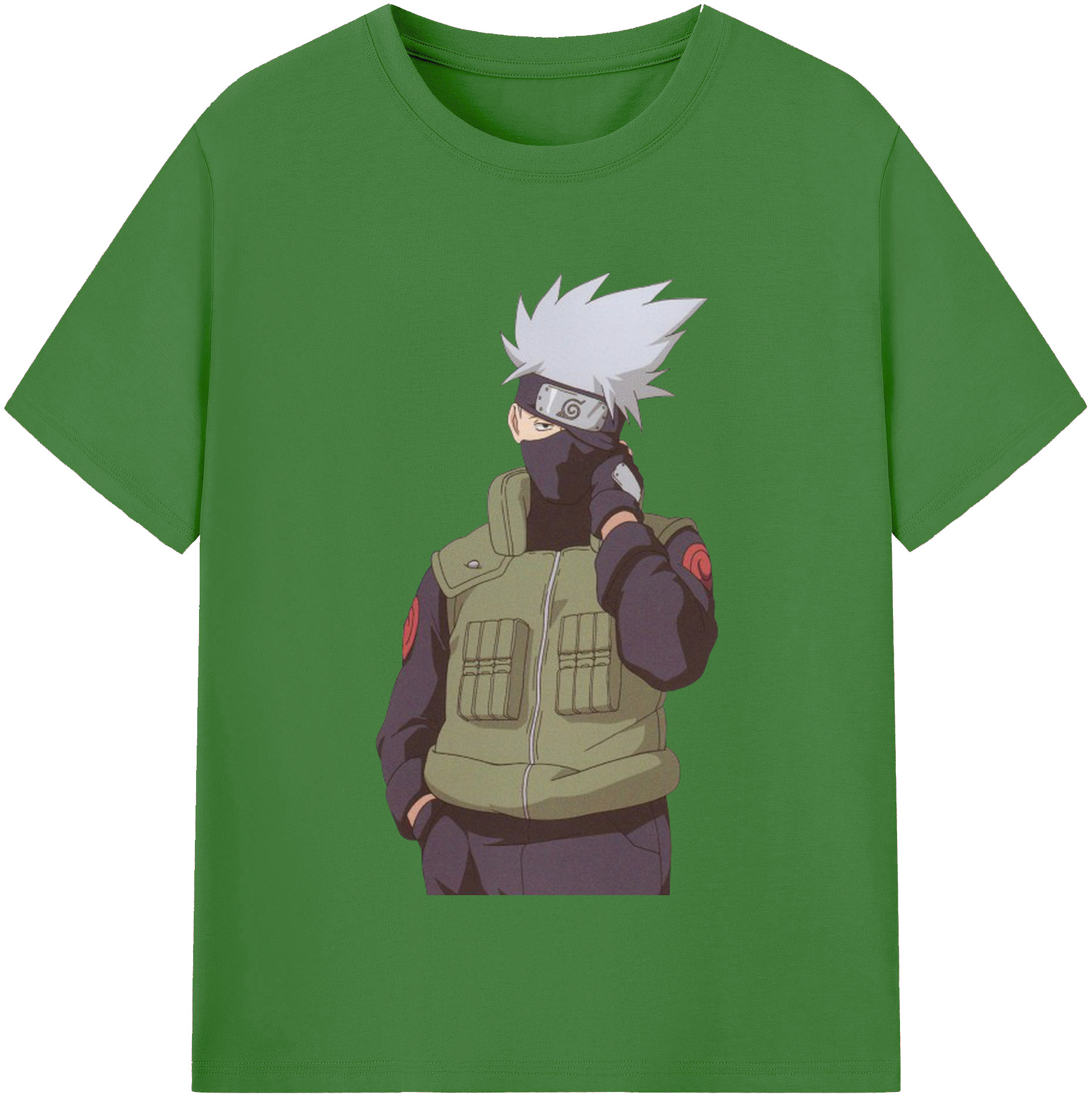（画像用） NARUTO -ナルト- はたけ カカシ Hatake Kakashi レディースカジュアルプリントTシャツ（綿100％）
